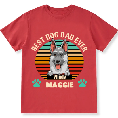 Best Dog Mom and Dad Ever- Personalized Custom Unisex T-shirt