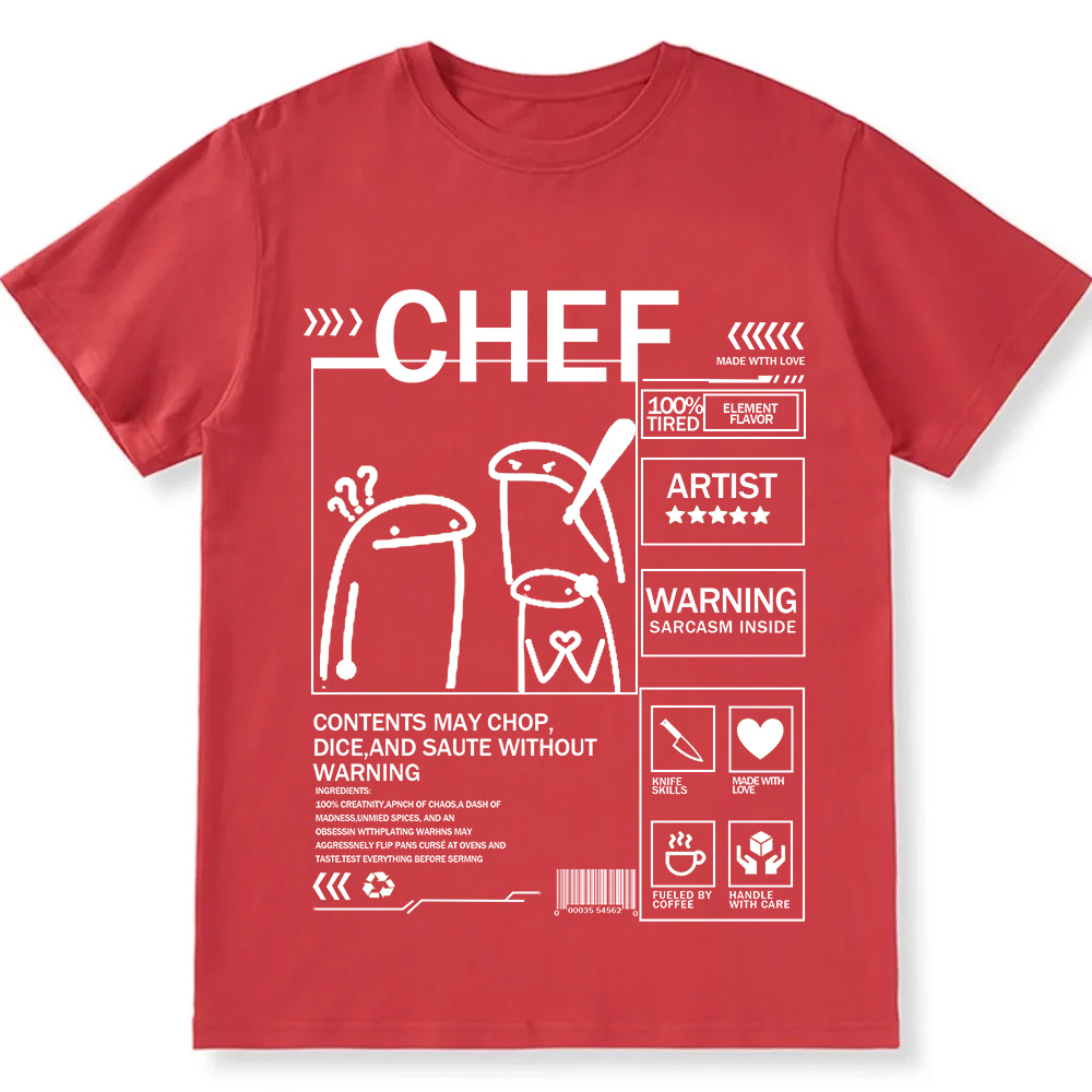 Chef Unisex Fit Washed T-Shirt wearishow