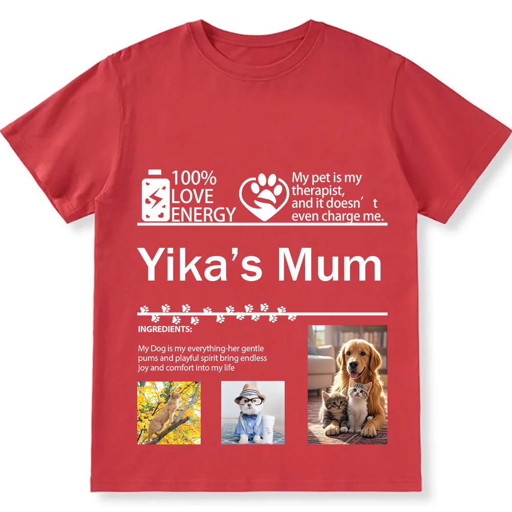 Pets Photos Creative Customized Unisex Fit T-Shirt wearishow