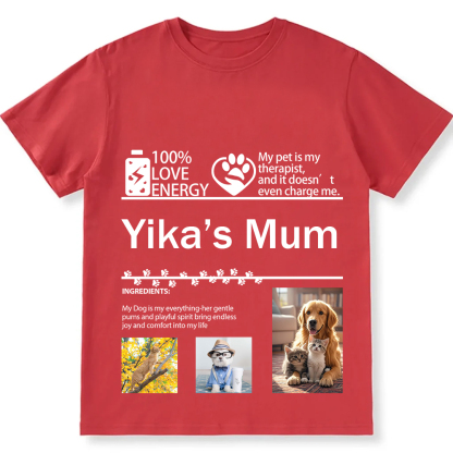 Pets Photos Creative Customized Unisex Fit T-Shirt wearishow