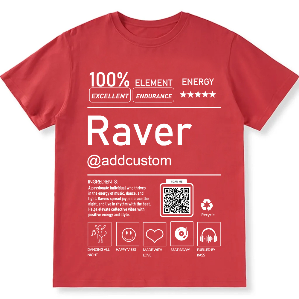 Ravel QR Code Personalized Custom Unisex Fit T-Shirt wearishow