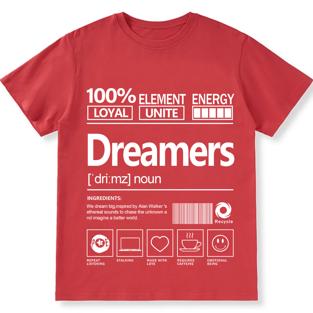Dreamers Unisex Fit Cotton T-Shirt wearishow