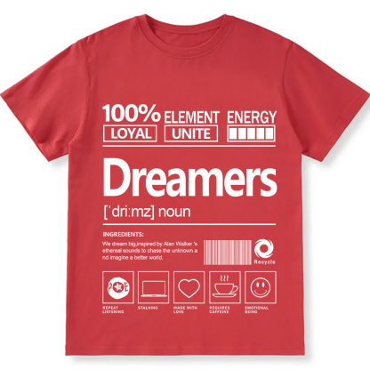 Dreamers Unisex Fit Cotton T-Shirt wearishow