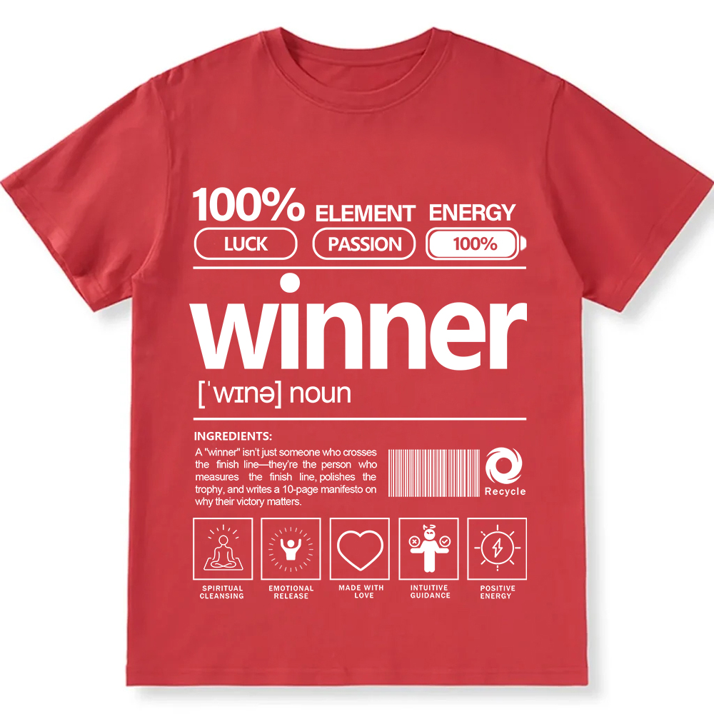 Winner Unisex Fit Cotton T-Shirt wearishow