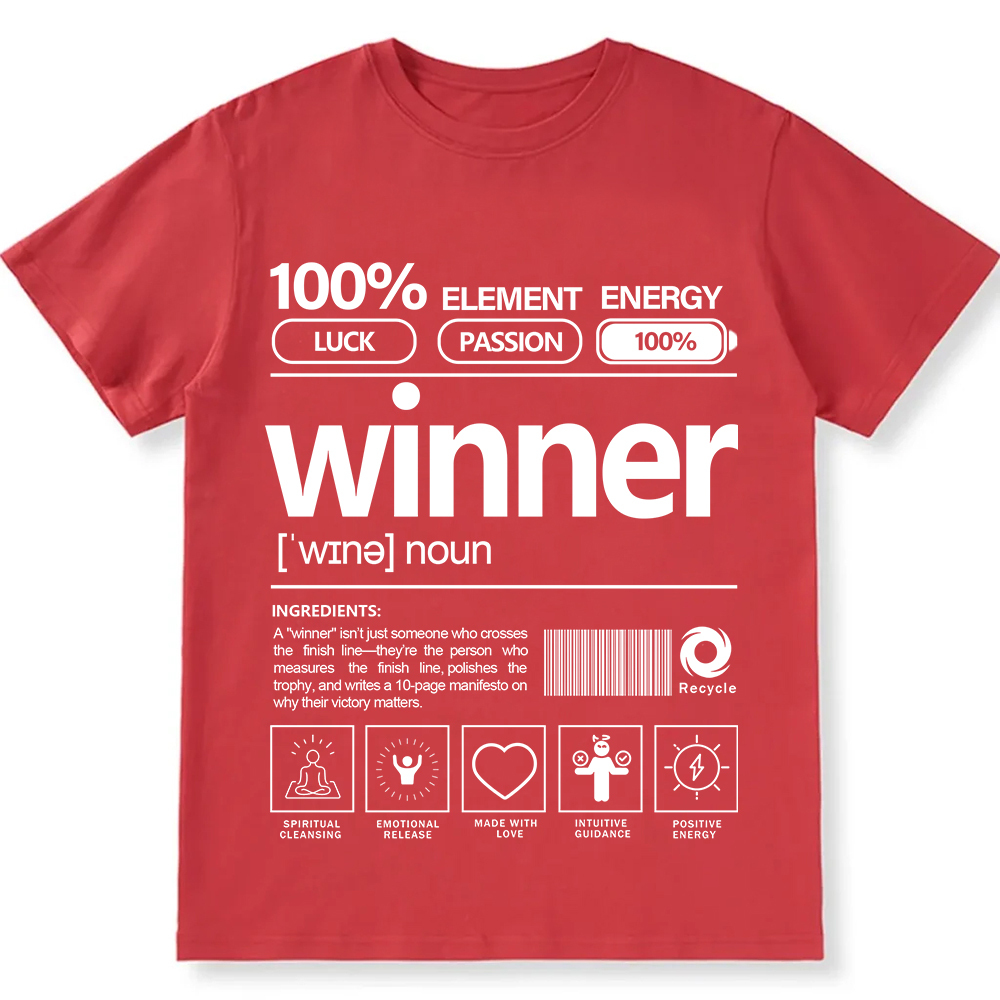 Winner Unisex Fit Cotton T-Shirt wearishow