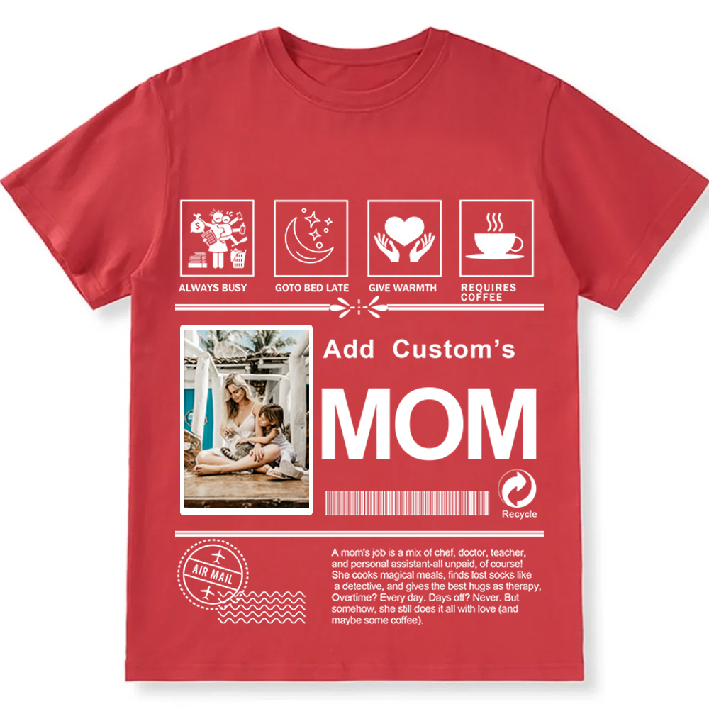 MOM Custom Unisex Fit Cotton T-Shirt wearishow