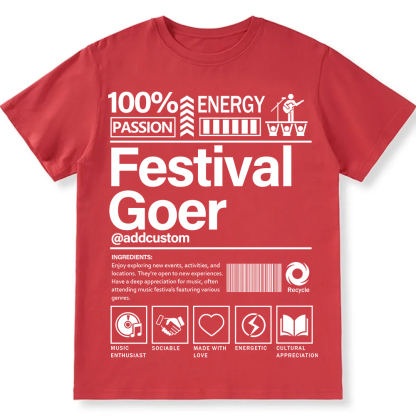 Addcustom  Festival Gover Personalized Custom Unisex Fit Cotton T-Shirt wearishow