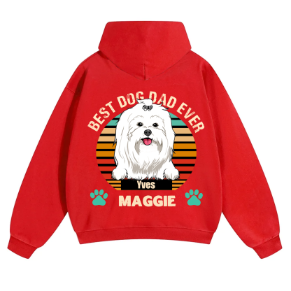 Best Dog Mom and Dad Ever - Personalized Custom Unisex Hoodie