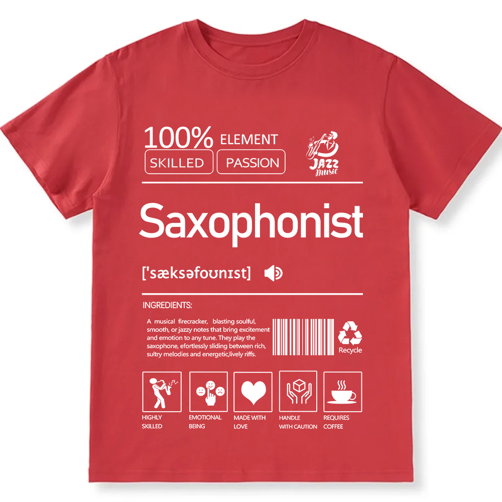 Saxophonist Unisex Fit Cotton T-Shirt wearishow