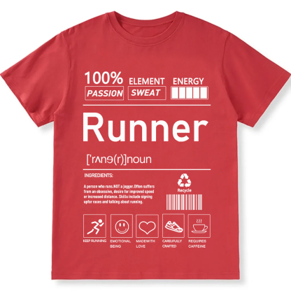 Runner  Unisex Fit Cotton T-Shirt wearishow