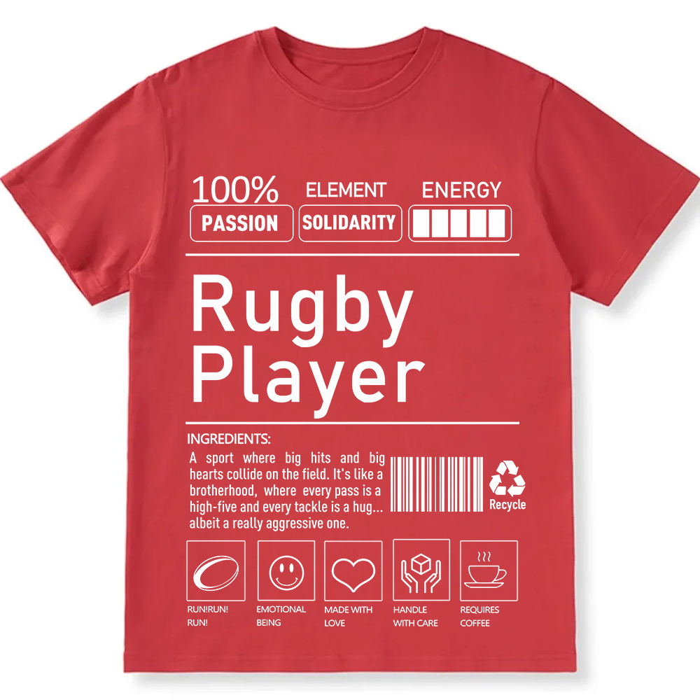 Rugby Player Unisex Fit Cotton T-Shirt wearishow