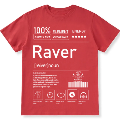 Raver Unisex Fit Cotton T-Shirt wearishow