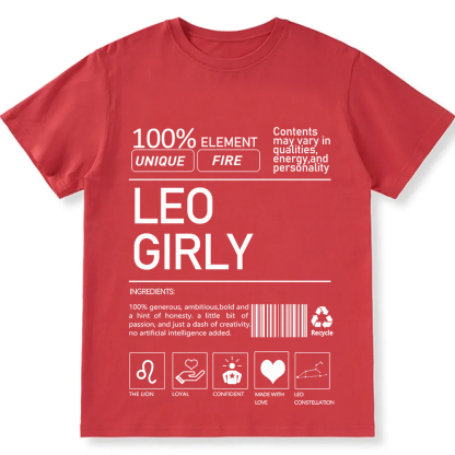 Leo Girly  Unisex Fit Cotton T-Shirt wearishow