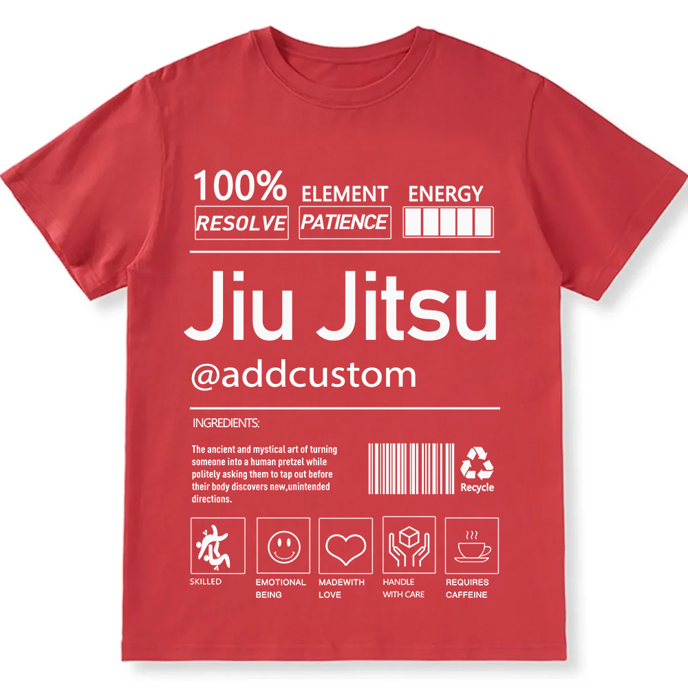 Jiu jitsu Customized Unisex Fit Cotton T-Shirt wearishow
