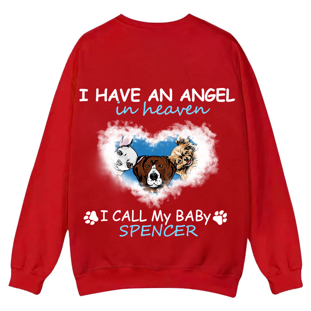 Have An Angel In Heaven - Personalized Custom Unisex Casual Crewneck Sweatshirt wearishow