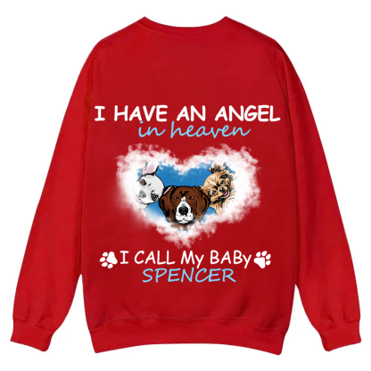 Have An Angel In Heaven - Personalized Custom Unisex Casual Crewneck Sweatshirt wearishow