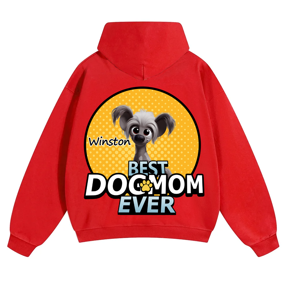 Best Dog Mom For Furry Kid - Personalized Custom Unisex Soild Color Hoodies wearishow