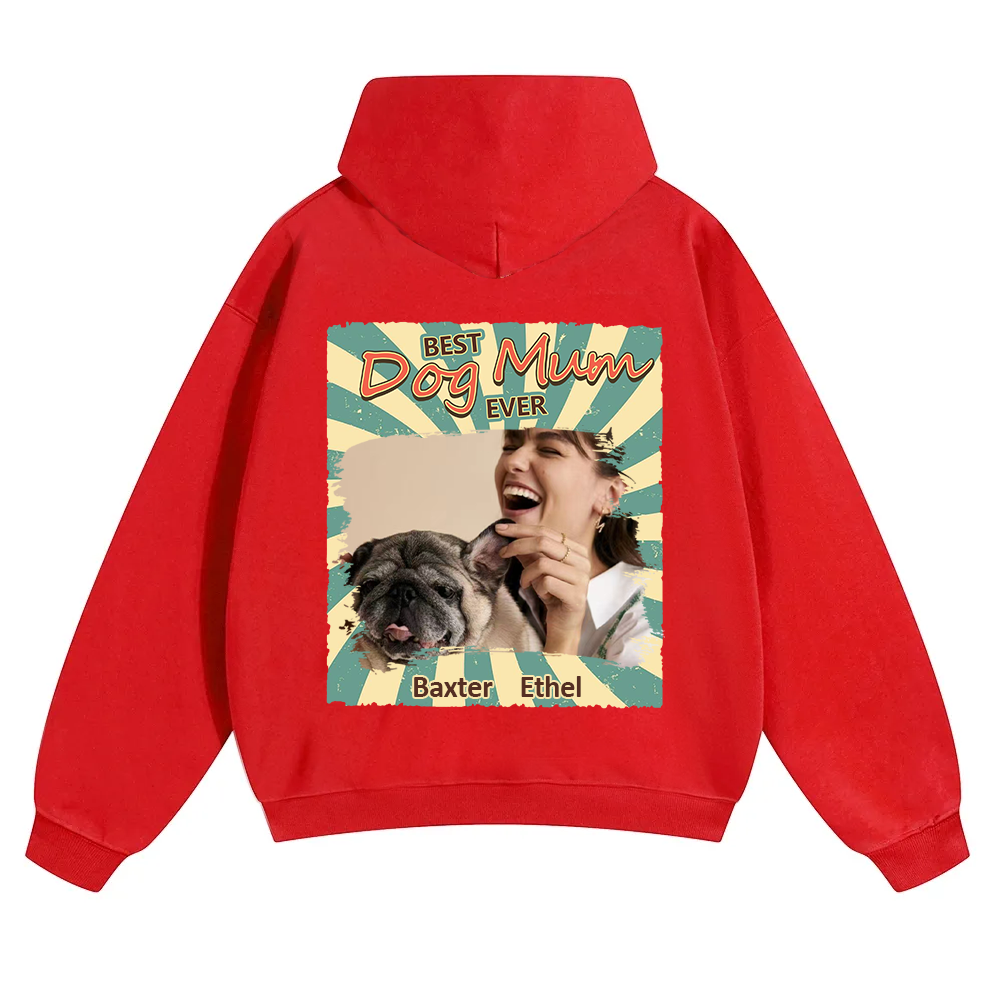 Retro Funny Dog Shirt Photo - Personalized Custom Unisex Soild Color Hoodies wearishow