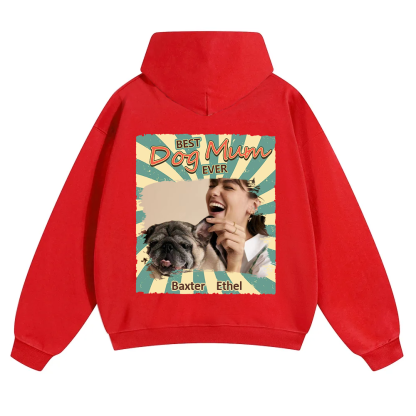 Retro Funny Dog Shirt Photo - Personalized Custom Unisex Soild Color Hoodies wearishow