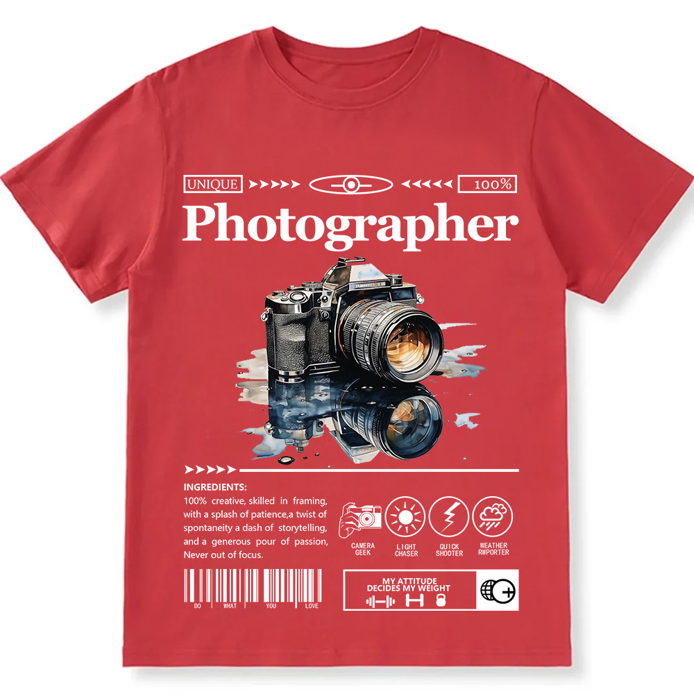 Photographer Unisex Fit Cotton T-Shirt wearishow
