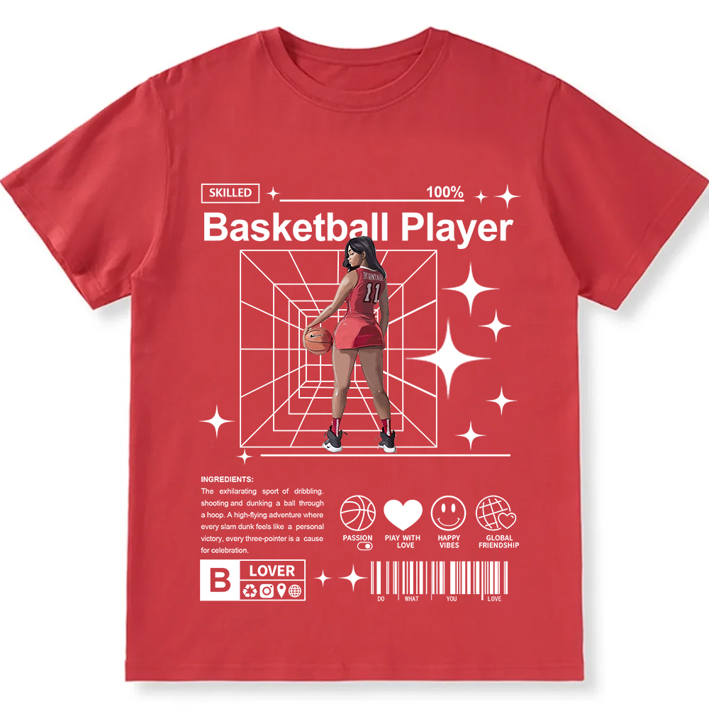 Basketball Player Unisex Fit Cotton T-Shirt wearishow