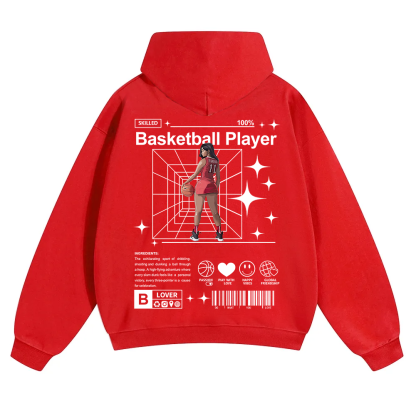 Basketball Player Unisex Solid Color Hoodie wearishow