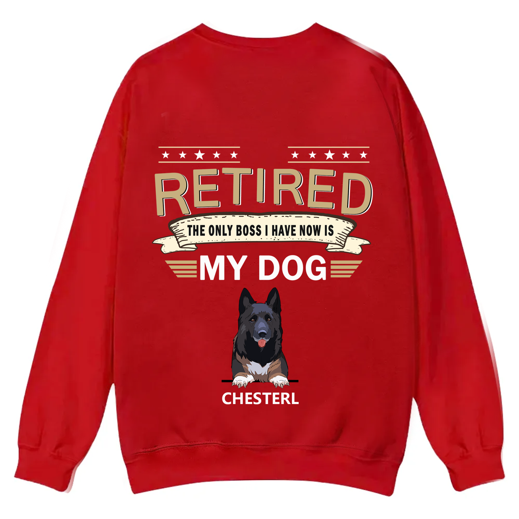 The Only Boss I Have - Personalized Custom Unisex Casual Crewneck Sweatshirt