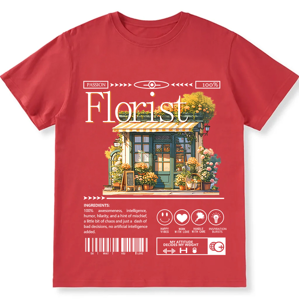 Florist Unisex Fit Cotton T-Shirt wearishow