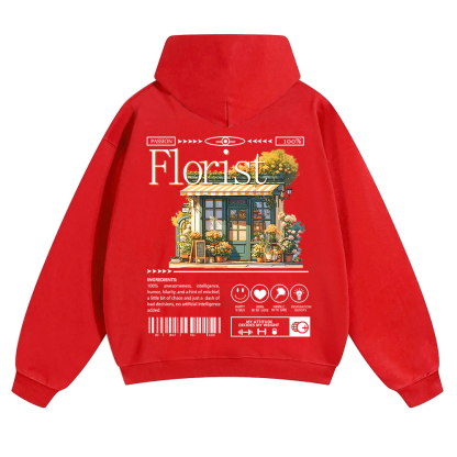 Florist Unisex Solid Color Hoodie wearishow