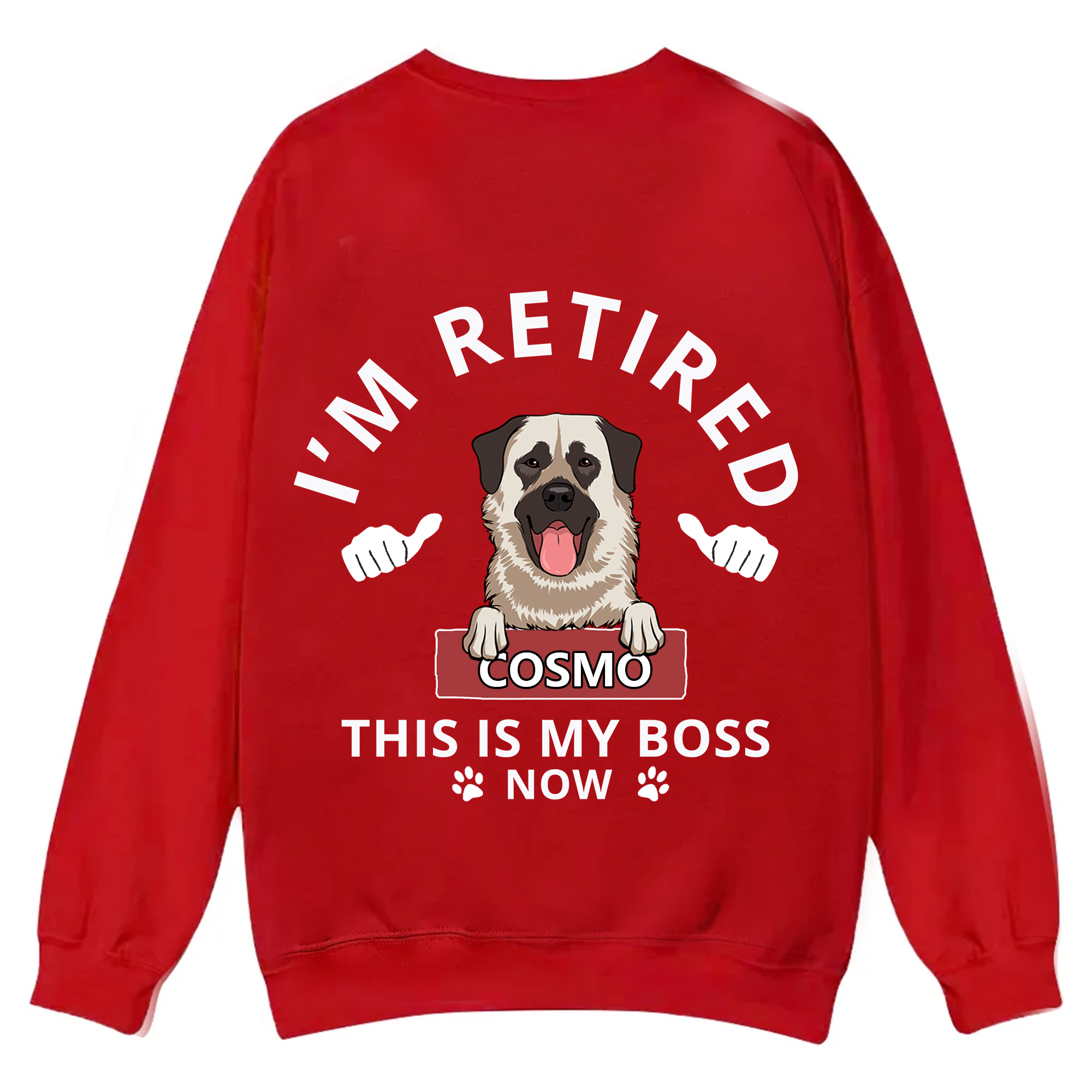 This Is My Boss - Personalized Custom Unisex Casual Crewneck Sweatshirt
