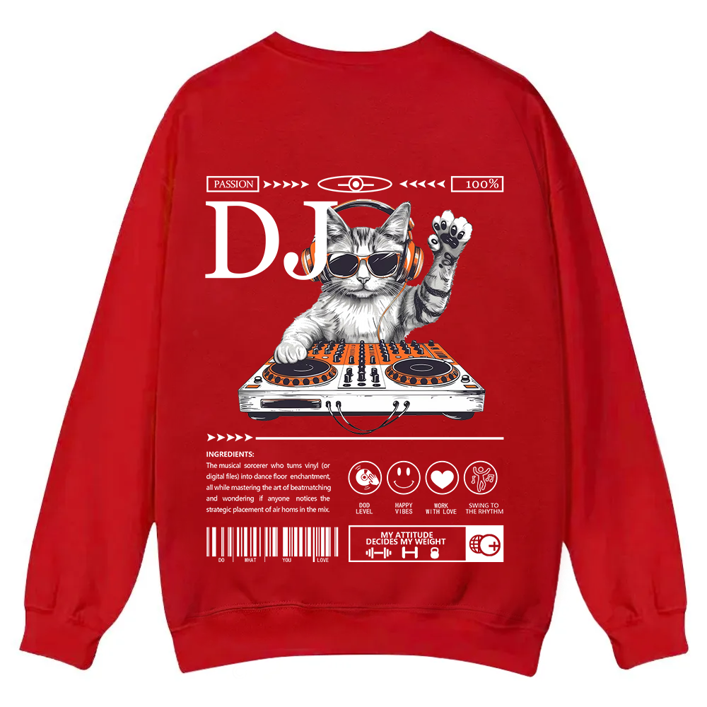 DJ Casual Crewneck Sweatshirt wearishow