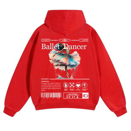 Ballet Dancer Unisex Solid Color Hoodie wearishow