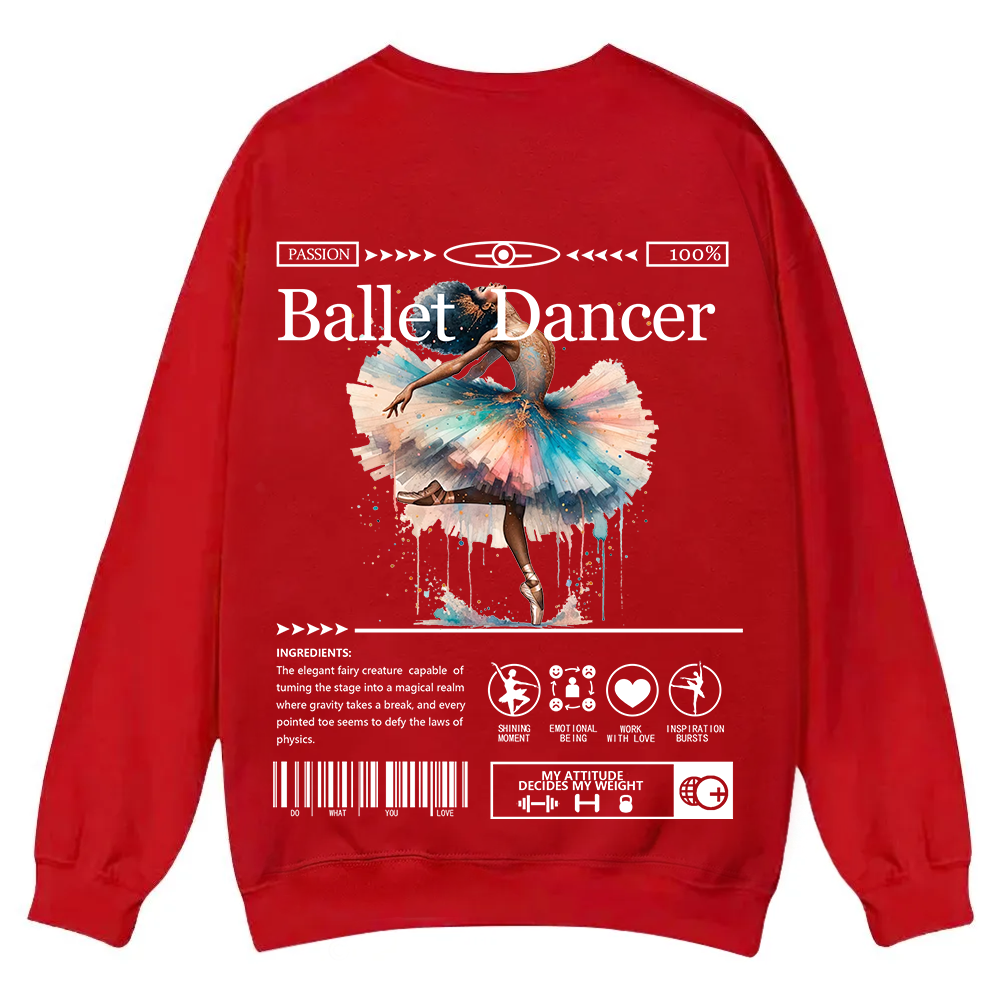 Ballet DancerCasual Crewneck Sweatshirt wearishow