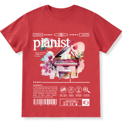 Pianist Unisex Fit Cotton T-Shirt wearishow