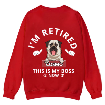 This Is My Boss - Personalized Custom Unisex Casual Crewneck Sweatshirt