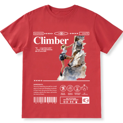 Climber Unisex Fit Cotton T-Shirt wearishow