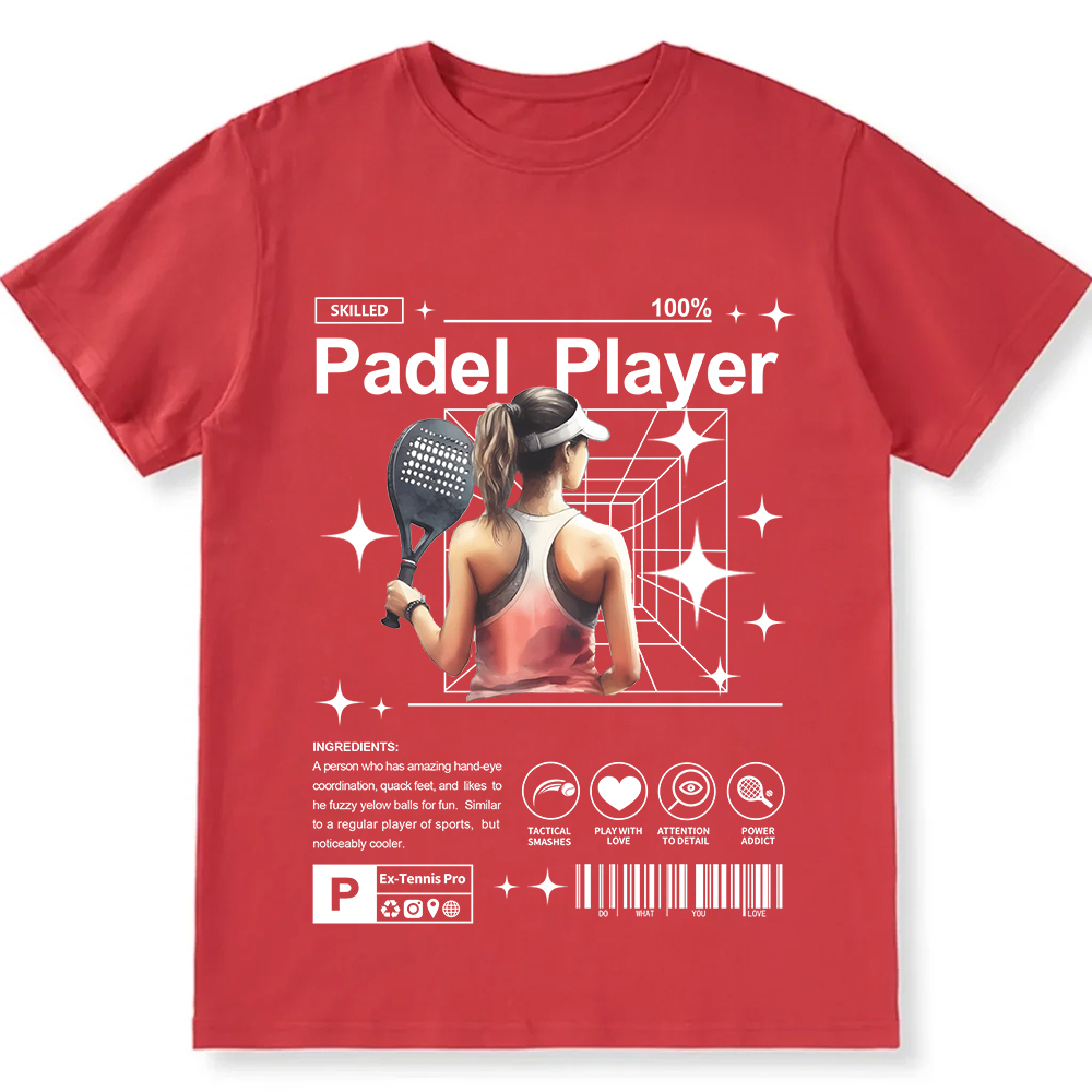 Padel Player Unisex Fit Cotton T-Shirt wearishow