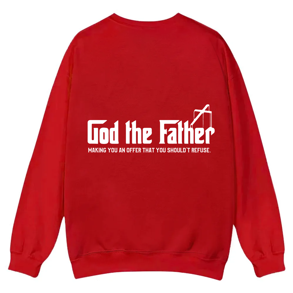 God The Father Christian Casual Crewneck Sweatshirt wearishow