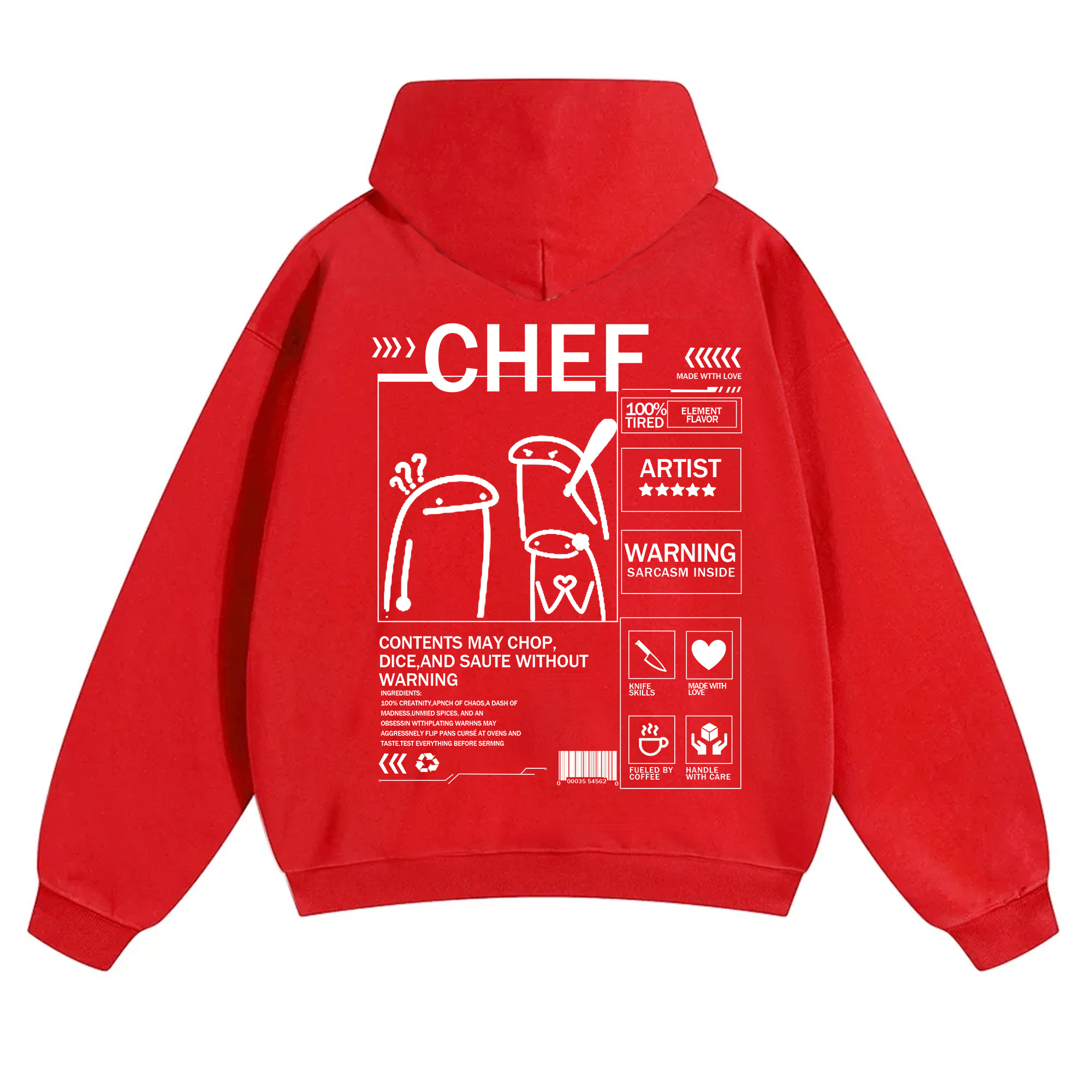 Chef Solid Color Unisex Hoodie