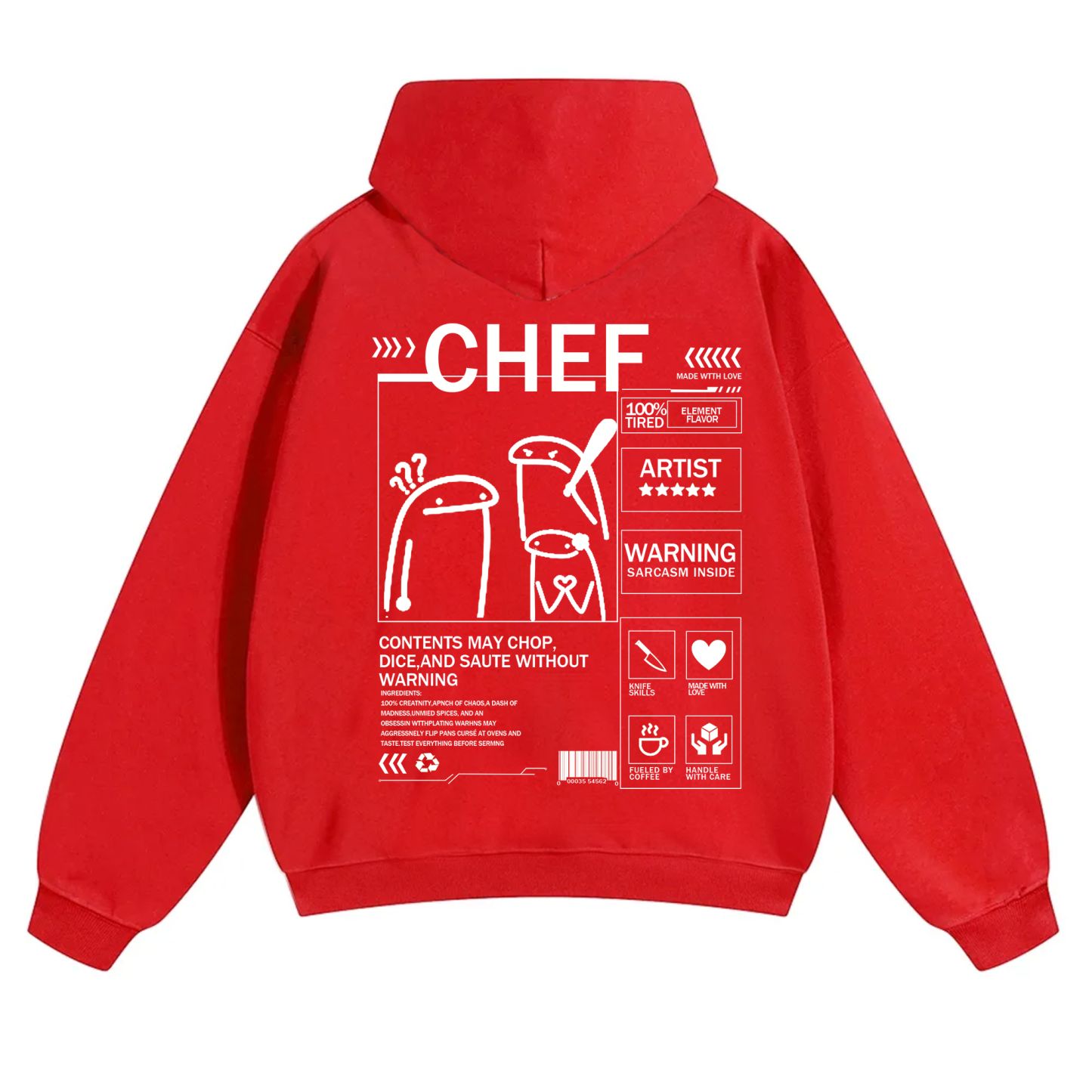 Chef Solid Color Unisex Hoodie