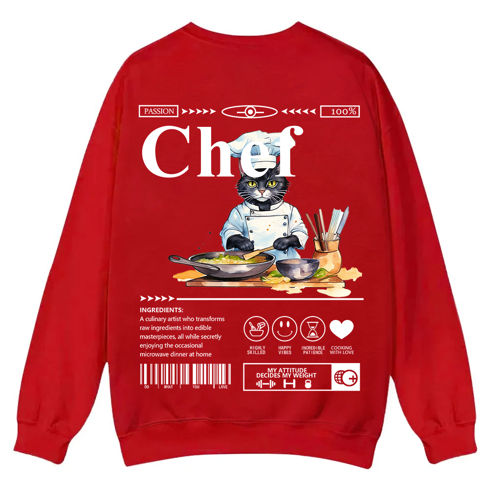 Chef Casual Crewneck Sweatshirt wearishow