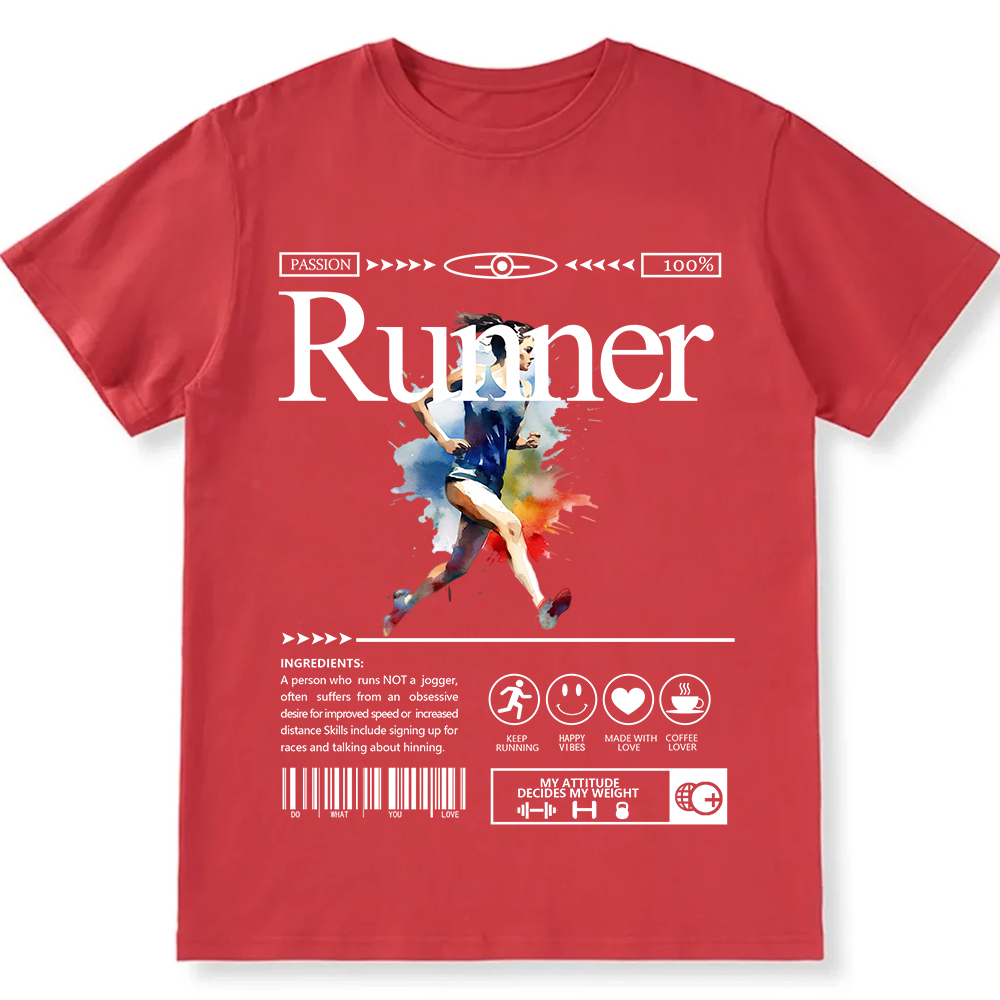 Runner Unisex Fit Cotton T-Shirt wearishow