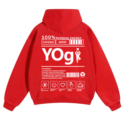 Yogi Solid Color Unisex Hoodie