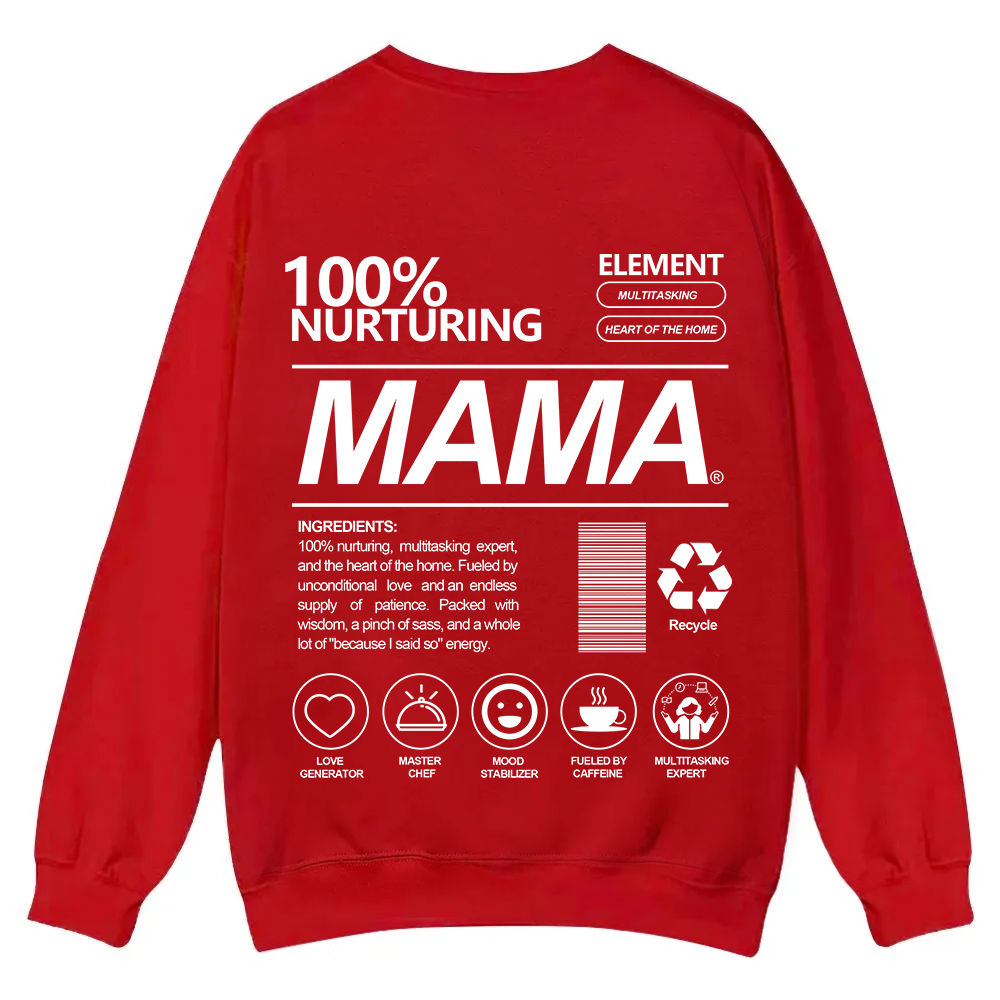 Mama Casual Crewneck Sweatshirt wearishow