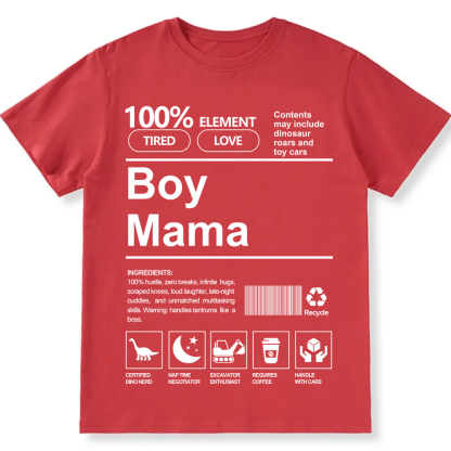 Boy Mama Unisex Fit Cotton T-Shirt wearishow