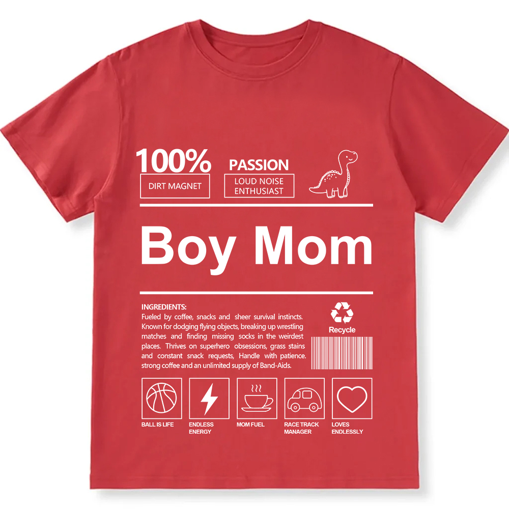 Boy Mom Unisex Fit Cotton T-Shirt wearishow