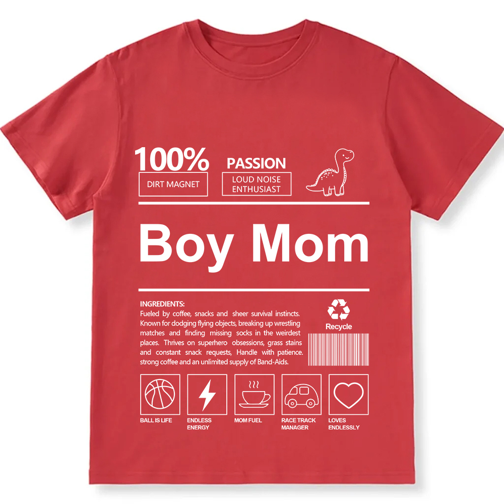 Boy Mom Unisex Fit Cotton T-Shirt wearishow