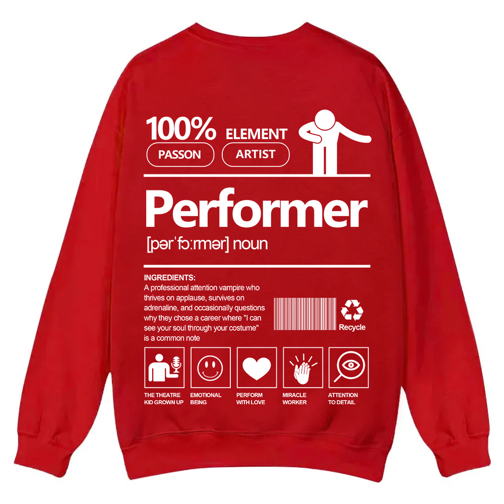 Performer Casual Crewneck Sweatshirt wearishow