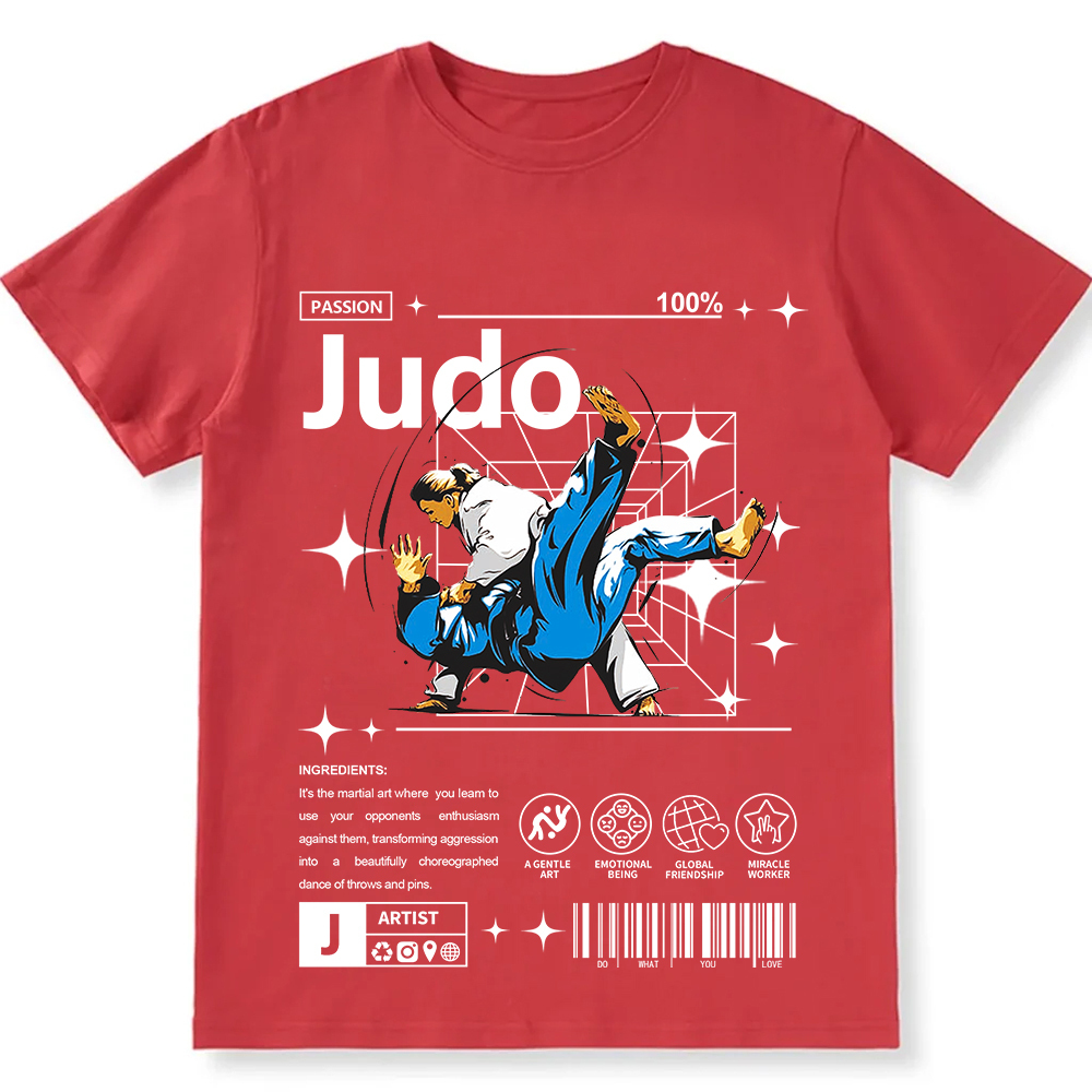 Judo Unisex Fit Cotton T-Shirt wearishow