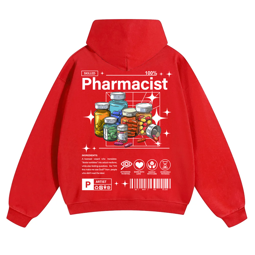 Pharmacist Unisex Solid Color Hoodie wearishow